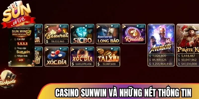 Casino Sunwin và những nét thông tin cơ bản nhất