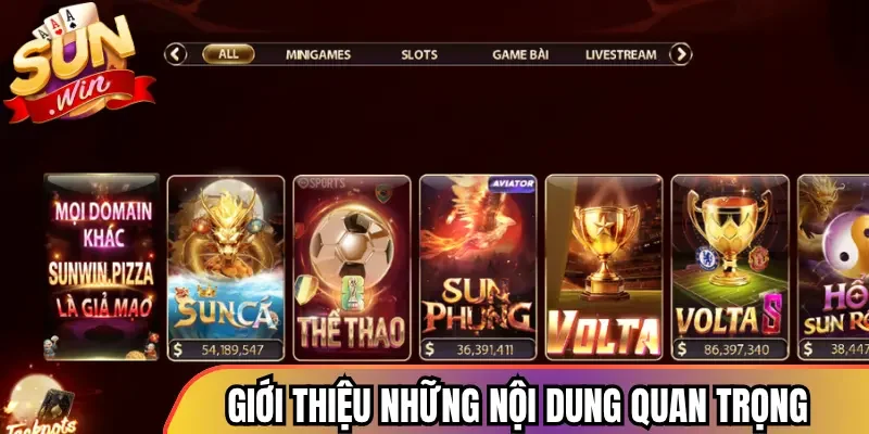 Giới thiệu Sunwin những nội dung quan trọng